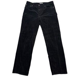 jones new york sport stretch corduroy black womens pants size 12